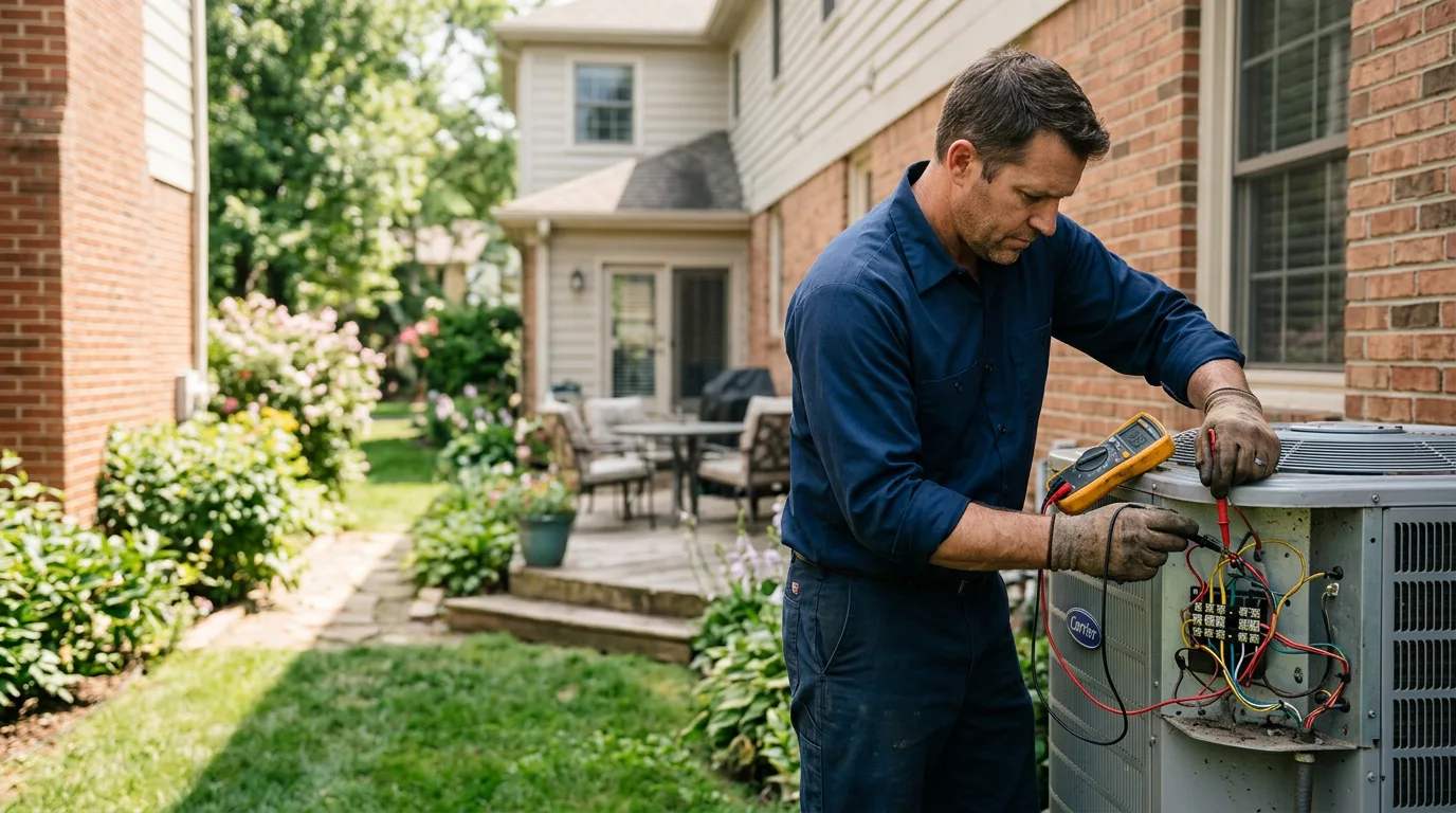 HVAC technician working near Washington, UT